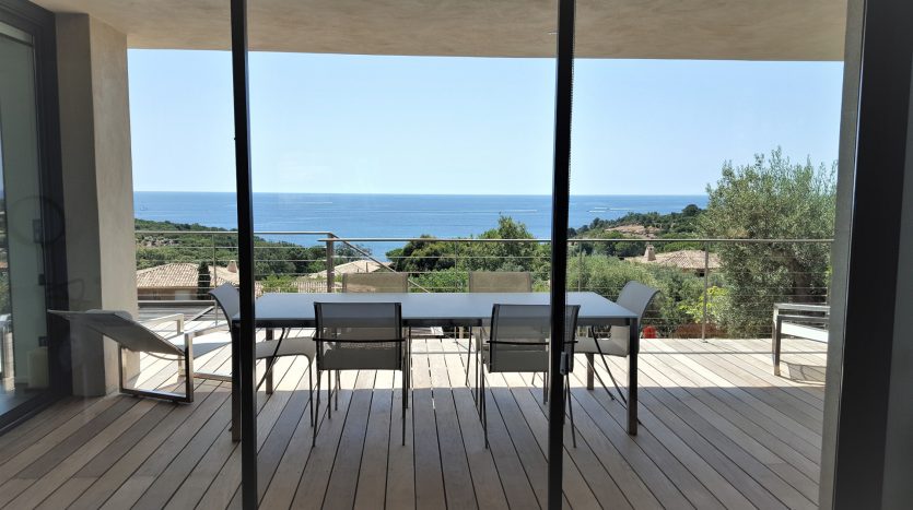 villa contemporaine terrasse vue mer