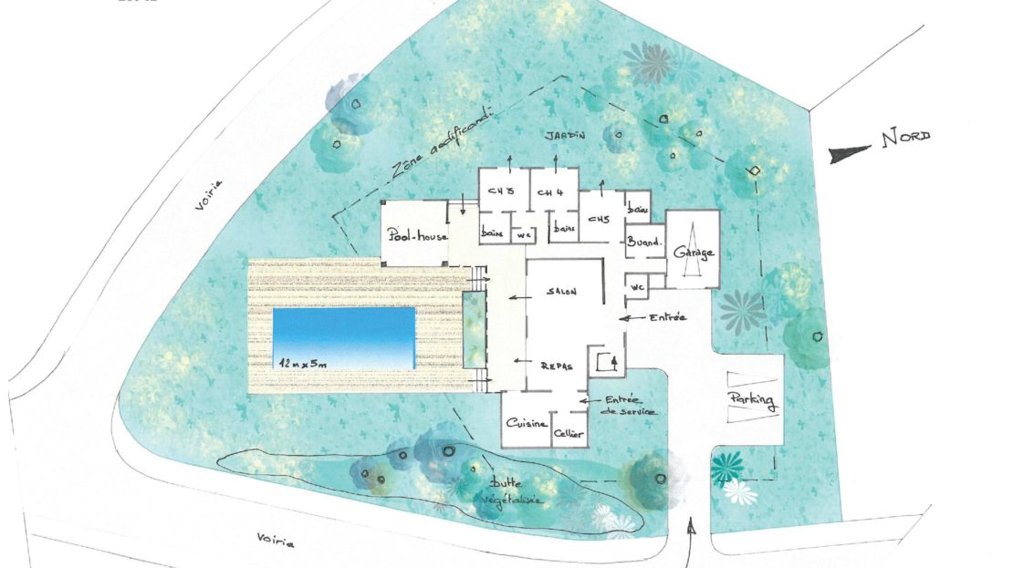 plan projet domaine d'araso corse du sud