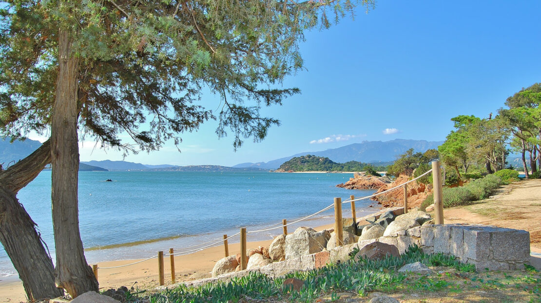 plage Domaine CALA-ROSSA: villa à 100 m de la mer